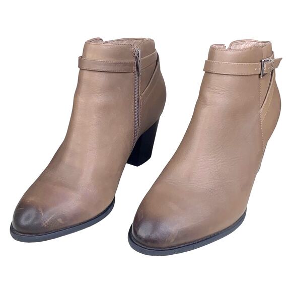 Vionic Women’s Upton Brown Leather Side Zip Ankle Bootie Size US 10 - Picture 6 of 11